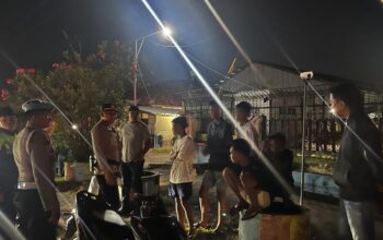 PAMAPTA I POLRES DOMPU GELAR PATROLI MALAM GUNA CIPTAKAN SITUASI KAMTIBMAS YANG KONDUSIF