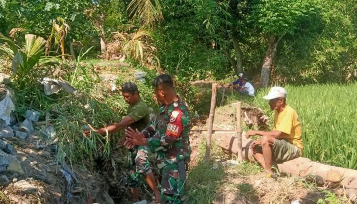 Sinergi Babinsa dan Petani Perkuat Infrastruktur Pertanian Desa