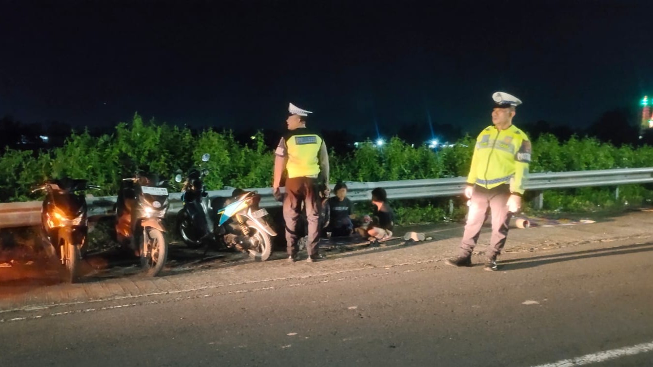 Antisipasi Kriminalitas 3C, Satlantas Polres Lobar Patroli Jalur Rawan