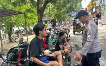 Patroli Sore Polsek Tanjung Sisir Titik Rawan, Harkamtibmas Tetap Kondusif