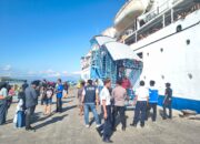 Polsek Kawasan Pelabuhan Laut Bima Pastikan Aktivitas KM Lawit Berlangsung Aman dan Kondusif