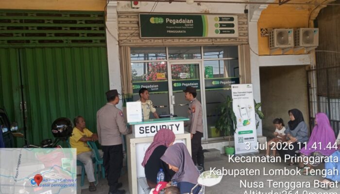 Polsek Pringgarata Perkuat Patroli Objek Vital, Sampaikan Edukasi Kamtibmas dan Pencegahan Karhutla