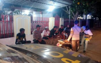 Patroli Blue Light Polsek Asakota Sasar Titik Rawan, Ajak Masyarakat Jaga Kamtibmas