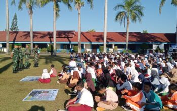 Babinsa Koramil 1606-05 Bangun Karakter Siswa Melalui MPLS Inspiratif