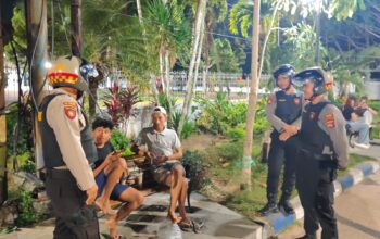 Jaga Kamtibmas, Tim Patroli Perintis Presisi Polres Lombok Barat Sisir Area Giri Menang Park